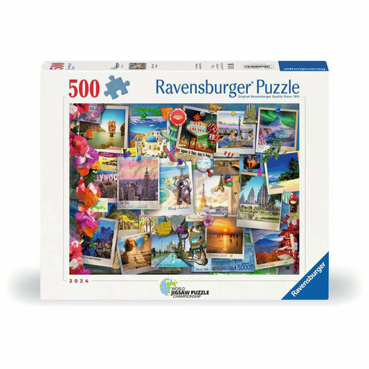 Ravensburger Weltreise - Pinnwand, Puzzle, Erwachsenenpuzzle, 500 Teile, 12001489