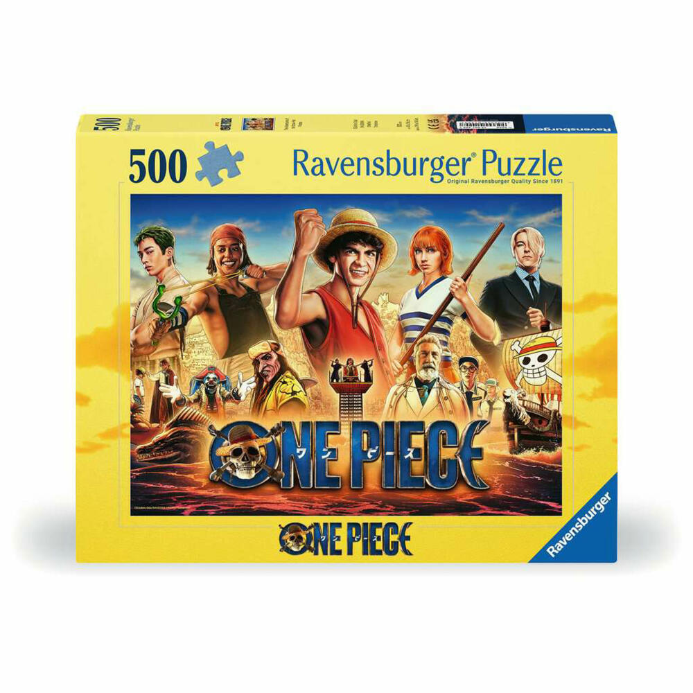 Ravensburger One Piece Die Abenteuer der Strohhutpiraten, Puzzle, Erwachsenenpuzzle, 500 Teile, 12001499