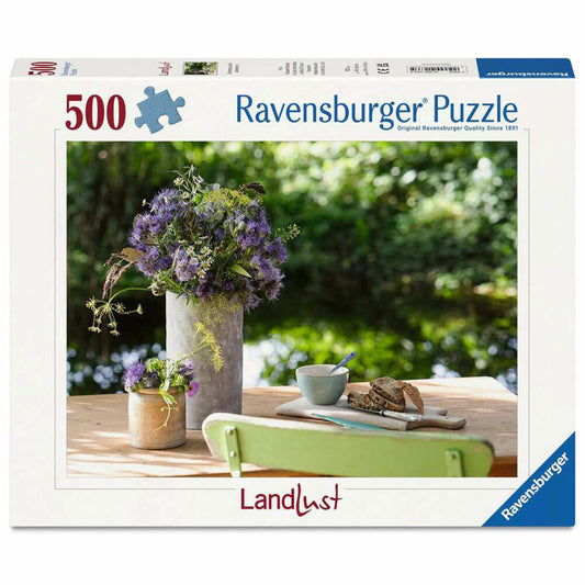 Ravensburger Blumengruß am Gartentisch, Puzzle, Erwachsenenpuzzle, 500 Teile, 12001633