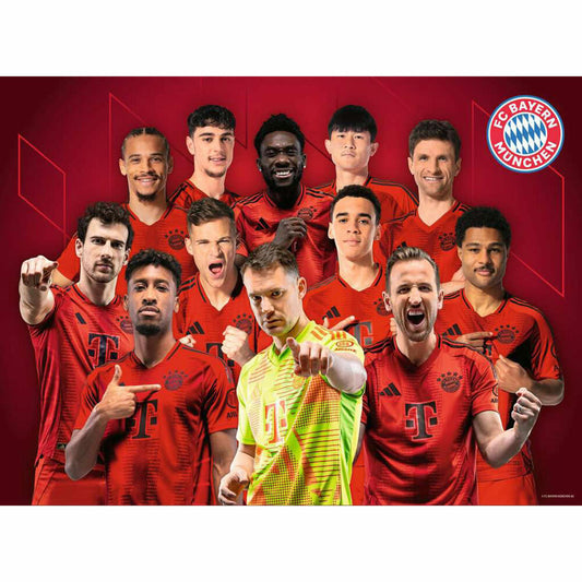 Ravensburger FC Bayern München Saison 2024/25, Puzzle, Kinderpuzzle, 300 Teile XXL, ab 9 Jahren, 12004000