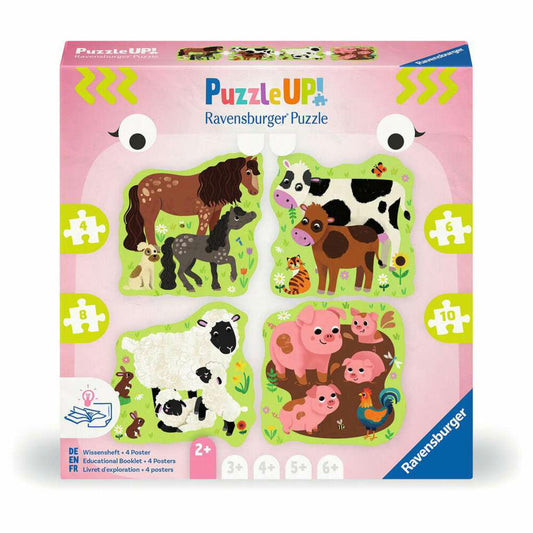 Ravensburger Bauernhoftiere, Puzzle, Kinderpuzzle, 4 / 6 / 8 / 10 Teile, ab 2 Jahren, 12004001