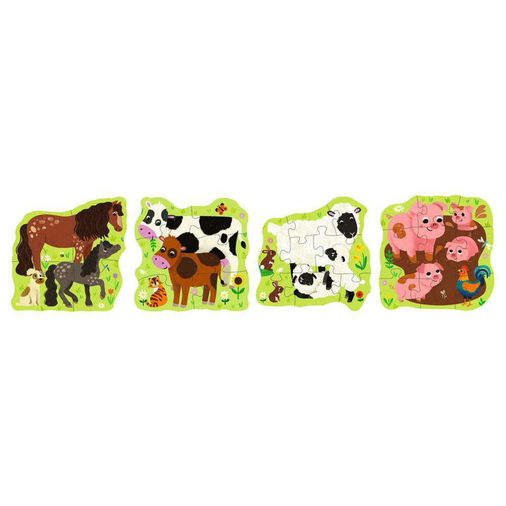 Ravensburger Bauernhoftiere, Puzzle, Kinderpuzzle, 4 / 6 / 8 / 10 Teile, ab 2 Jahren, 12004001