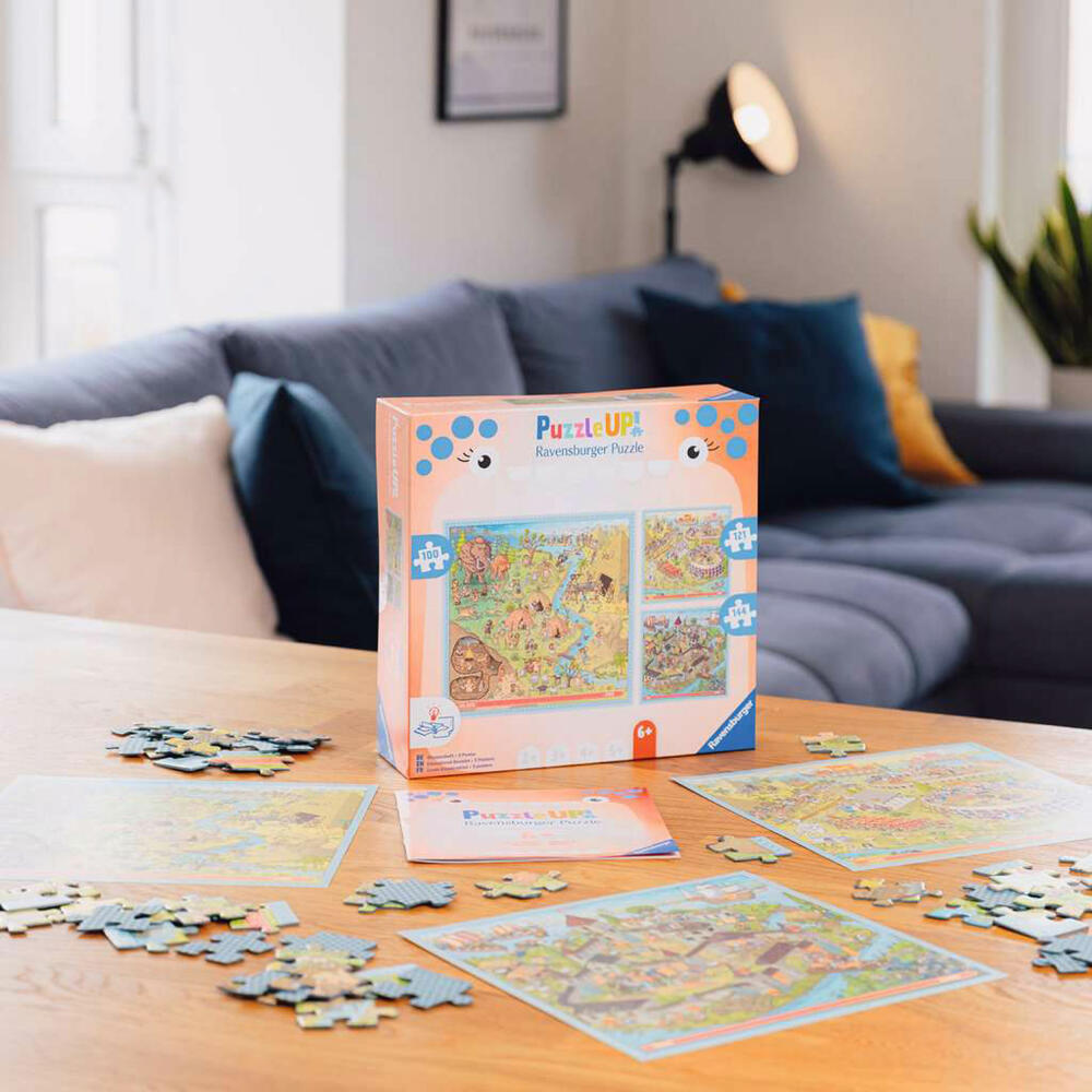 Ravensburger Geschichte - Steinzeit, Altes Rom, Mittelalter, Puzzle, Kinderpuzzle, 100 / 121 / 144 Teile, 12004005