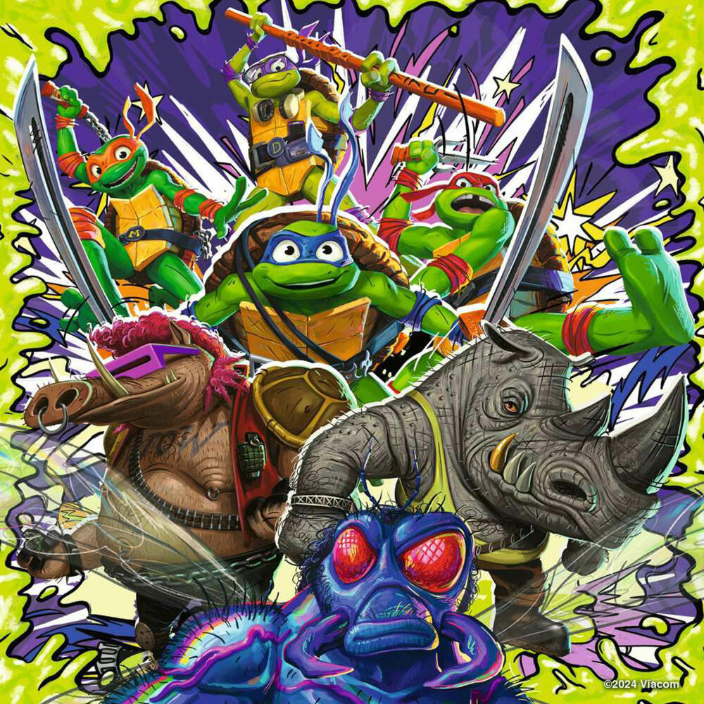 Ravensburger Ninja Turtles, Puzzle, Kinderpuzzle, 3 x 49 Teile, 12004012