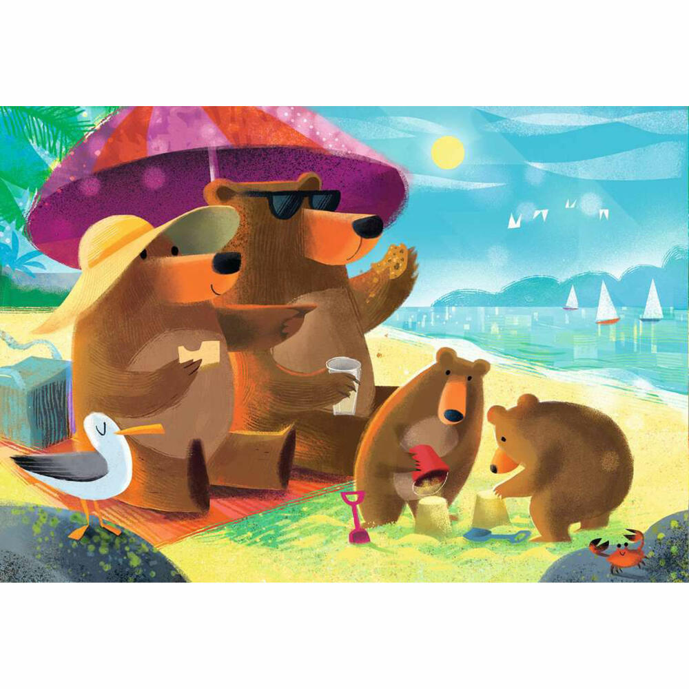 Ravensburger Urlaubsträume, Puzzle, Kinderpuzzle, 2 x 24 Teile, 12004046