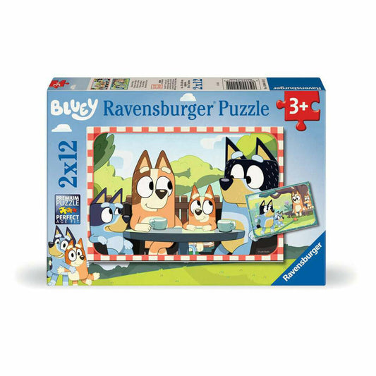 Ravensburger Familienzeit, Puzzle, Kinderpuzzle, 2 x 12 Teile, 12004111