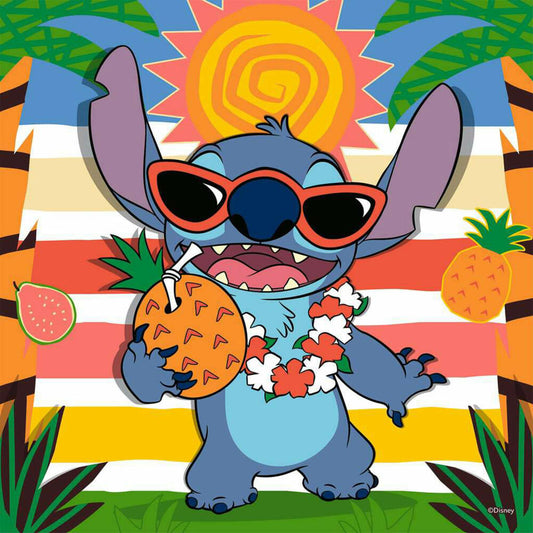 Ravensburger Disney Stitch, Puzzle, Kinderpuzzle, 3 x 49 Teile, 12004114