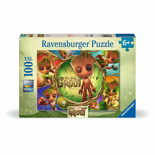 Ravensburger Marvel Wir sind Groot! Puzzle, Kinderpuzzle, 100 Teile XXL, ab 6 Jahren, 12004128