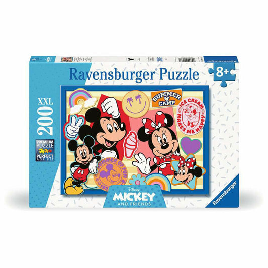 Ravensburger Disney Unterwegs mit Mickey und Minnie, Puzzle, Kinderpuzzle, 200 Teile XXL, ab 8 Jahren, 12004136