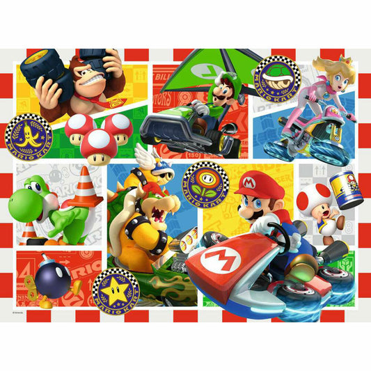 Ravensburger Spaß mit Mario Kart, Puzzle, Kinderpuzzle, 150 Teile XXL, ab 7 Jahren, 12004143