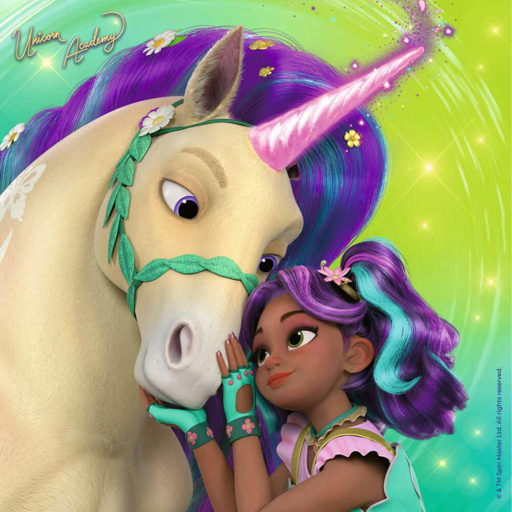 Ravensburger Unicorn Academy Magie und Freundschaft, Puzzle, Kinderpuzzle, 3 x 49 Teile, 12004163