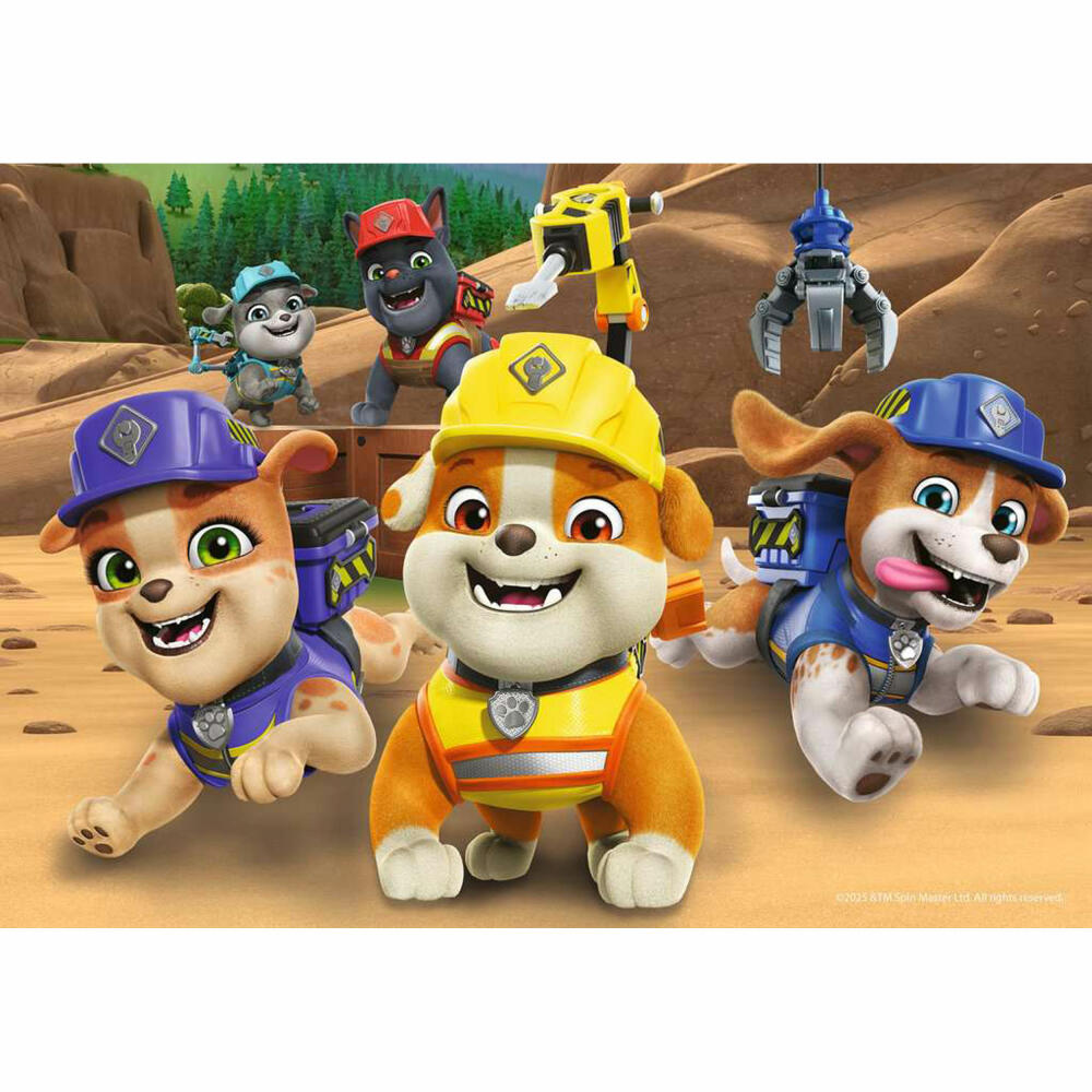 Ravensburger Bulldoge Rubble und sein Team, Puzzle, Kinderpuzzle, 2 x 12 Teile, 12004167