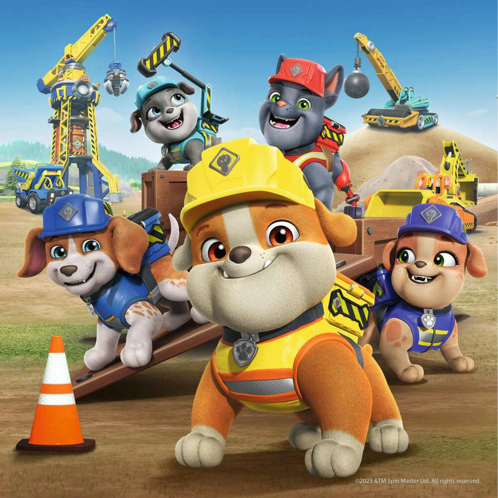Ravensburger Paw Patrol Arbeitsfahrzeuge, Puzzle, Kinderpuzzle, 3 x 49 Teile, 12004168
