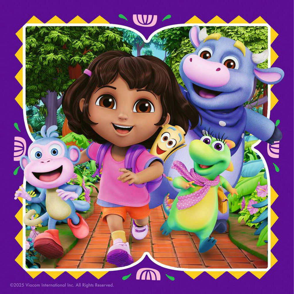 Ravensburger Dora the Explorer, Puzzle, Kinderpuzzle, 3 x 49 Teile, 12004197