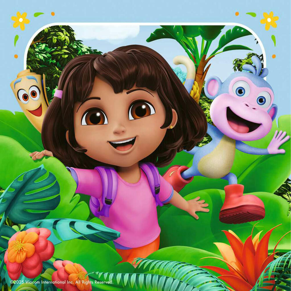 Ravensburger Dora the Explorer, Puzzle, Kinderpuzzle, 3 x 49 Teile, 12004197