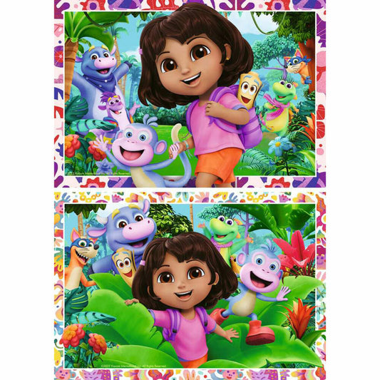 Ravensburger Dora the Explorer, Puzzle, Kinderpuzzle, 2 x 24 Teile, 12004199