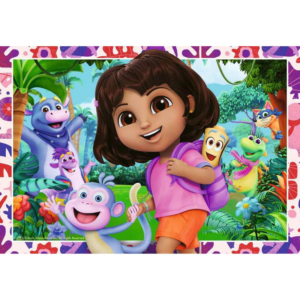 Ravensburger Dora the Explorer, Puzzle, Kinderpuzzle, 2 x 24 Teile, 12004199