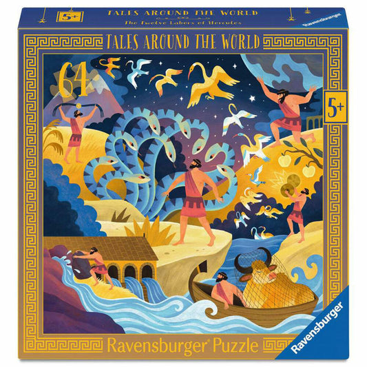 Ravensburger Die zwölf Werke des Herkules, Puzzle, Kinderpuzzle, 64 Teile, ab 5 Jahren, 12004209