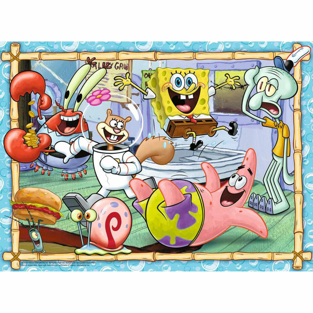 Ravensburger Spongebob Neue Abenteuer in Bikini Bottom, Puzzle, Kinderpuzzle, 200 Teile XXL, ab 8 Jahren, 12004234