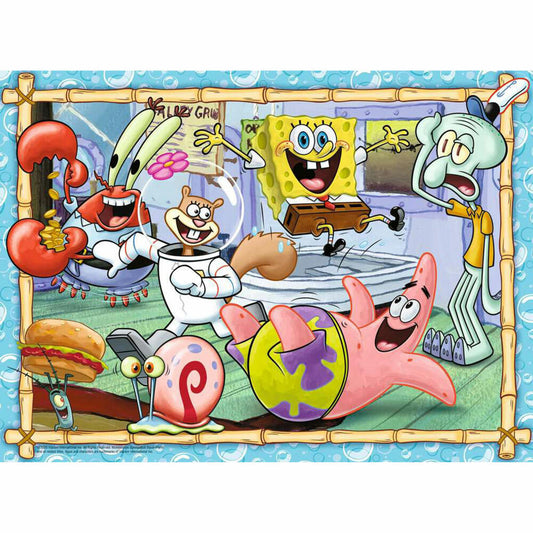 Ravensburger Spongebob Neue Abenteuer in Bikini Bottom, Puzzle, Kinderpuzzle, 200 Teile XXL, ab 8 Jahren, 12004234