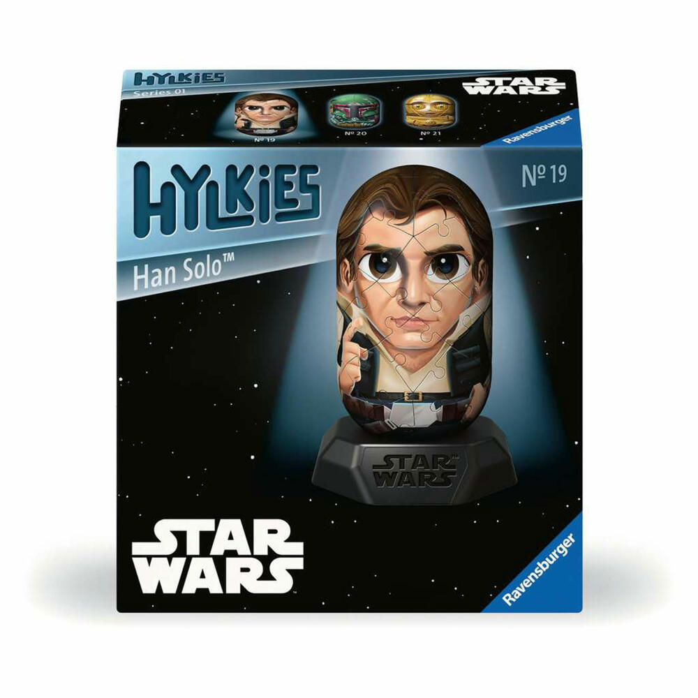 Ravensburger Hylkies Star Wars Han Solo, 3D Puzzle, 54 Teile, ab 10 Jahre, 12008006