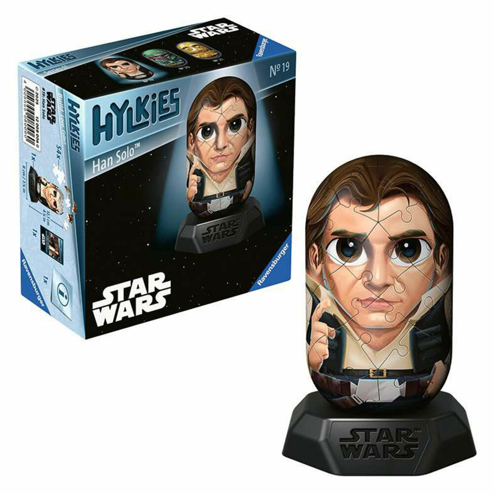Ravensburger Hylkies Star Wars Han Solo, 3D Puzzle, 54 Teile, ab 10 Jahre, 12008006