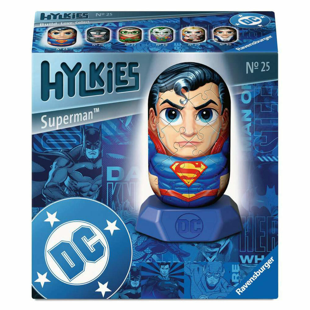 Ravensburger Hylkies DC Comics Superman, 3D Puzzle, 54 Teile, ab 10 Jahre, 12008012