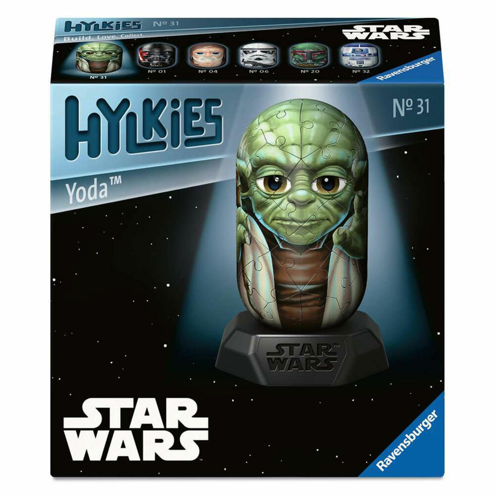 Ravensburger Hylkies Star Wars Yoda, 3D Puzzle, 54 Teile, ab 10 Jahre, 12008018