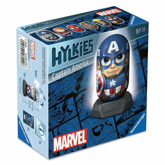 Ravensburger Hylkies Marvel Captain America, 3D Puzzle, 54 Teile, ab 10 Jahre, 12008020