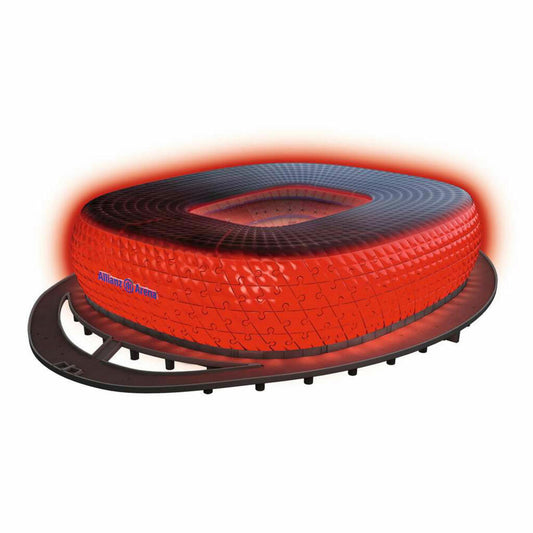Ravensburger 3D Puzzle Iconics Allianz Arena - mit Licht, Bauwerke, 216 Teile, ab 8 Jahren, 12008033