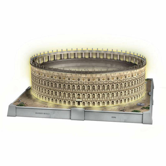 Ravensburger 3D Puzzle Iconics Kolosseum Rom - mit Licht, Bauwerke, 216 Teile, ab 8 Jahren, 12008034