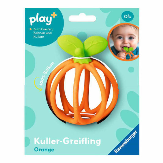 Ravensburger Play+ Kuller-Greifling: Orange, Greifspielzeug, Silikon, 12034042