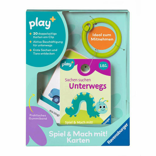 Ravensburger Play+ Spiel & Mach mit! Karten: Sachen suchen: Unterwegs, Lernspiel, Kinderspielzeug, 12034054