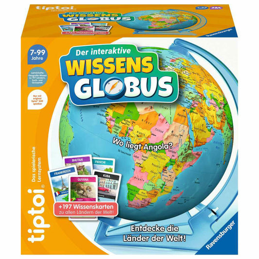 Ravensburger tiptoi Der interaktive Wissens-Globus, Lernspiel, ab 7 Jahren, 00107