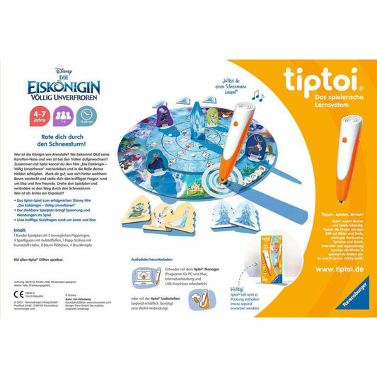 Ravensburger tiptoi Disney Die Eiskönigin Völlig unverfroren: Das verdrehte Wettlaufspiel, Brettspiel, Kinderspiel, ab 4 Jahren, 00116