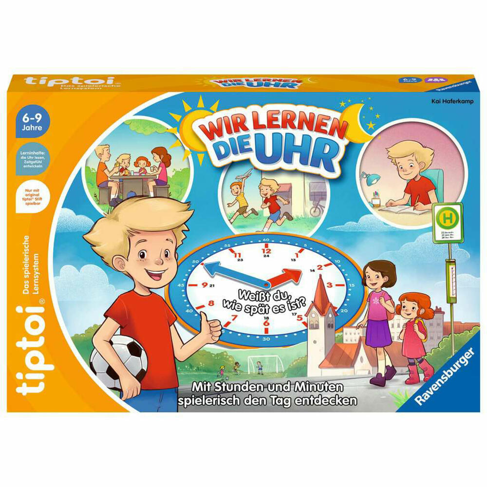Ravensburger tiptoi Wir lernen die Uhr, Kinderspiel, Lernspiel, ab 6 Jahren, 00126
