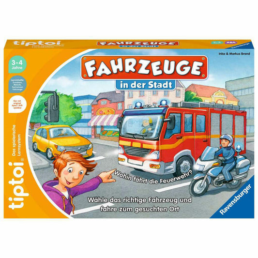 Ravensburger tiptoi Fahrzeuge in der Stadt, Kinderspiel, Lernspiel, ab 3 Jahren, 00127