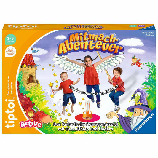 Ravensburger tiptoi ACTIVE Mitmach-Abenteuer, Bewegungsspiel, Kinderspiel, ab 3 Jahren, 00130