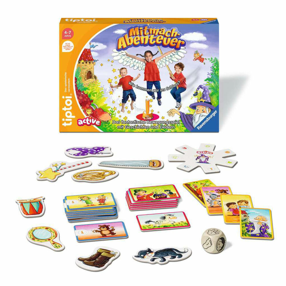 Ravensburger tiptoi ACTIVE Mitmach-Abenteuer, Bewegungsspiel, Kinderspiel, ab 3 Jahren, 00130
