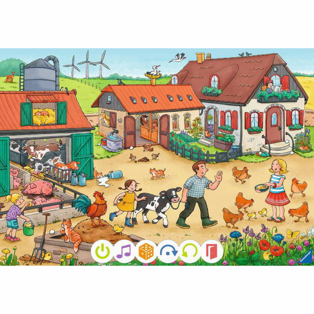 Ravensburger tiptoi Puzzle für kleine Entdecker: Bauernhof, Kinderpuzzle, 2 x 12 Teile, 00136
