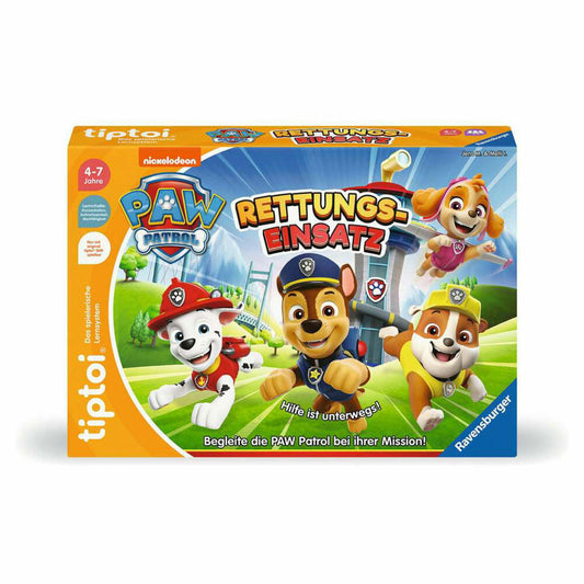 Ravensburger tiptoi Paw Patrol Rettungseinsatz, Kooperatives Teamspiel, Kinderspiel, ab 4 Jahren, 00202