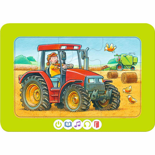 Ravensburger tiptoi 3 erste Puzzles: Fahrzeuge, Kinderpuzzle, 3 x 6 Teile, 00227