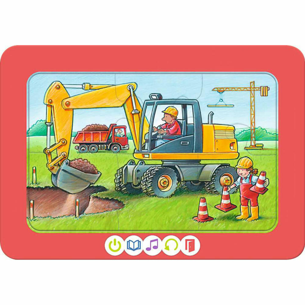 Ravensburger tiptoi 3 erste Puzzles: Fahrzeuge, Kinderpuzzle, 3 x 6 Teile, 00227