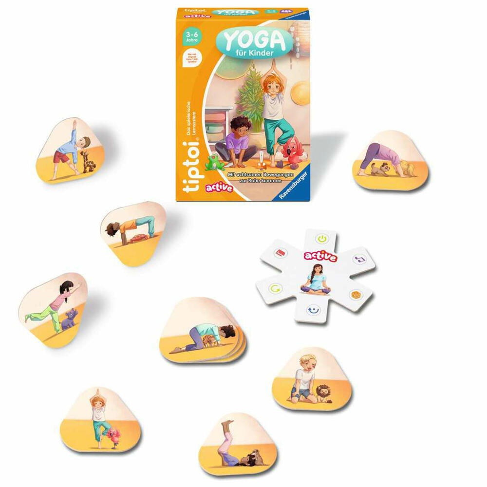 Ravensburger tiptoi ACTIVE Yoga für Kinder, Bewegungsspiel, Kinderspiel, ab 3 Jahren, 00230