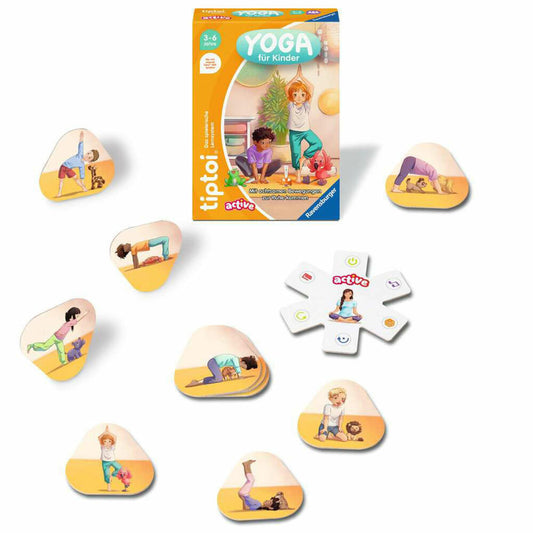 Ravensburger tiptoi ACTIVE Yoga für Kinder, Bewegungsspiel, Kinderspiel, ab 3 Jahren, 00230
