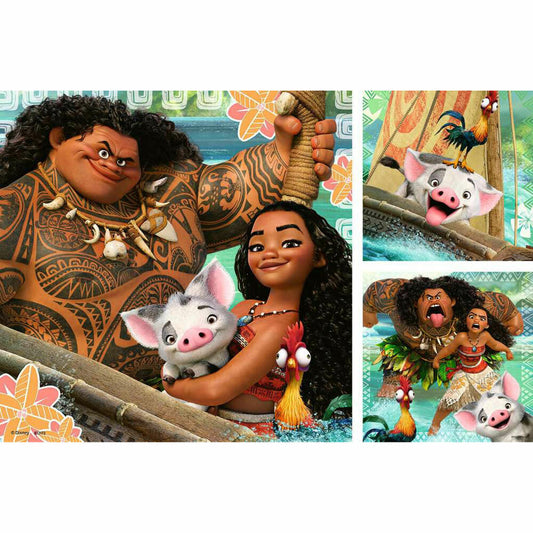 Ravensburger Disney Vaianas Entdeckungsreise, Puzzle, Kinderpuzzle, 3 x 49 Teile, 08004