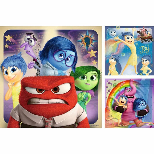 Ravensburger Disney Alles steht Kopf! Puzzle, Kinderpuzzle, 3 x 49 Teile, 09370