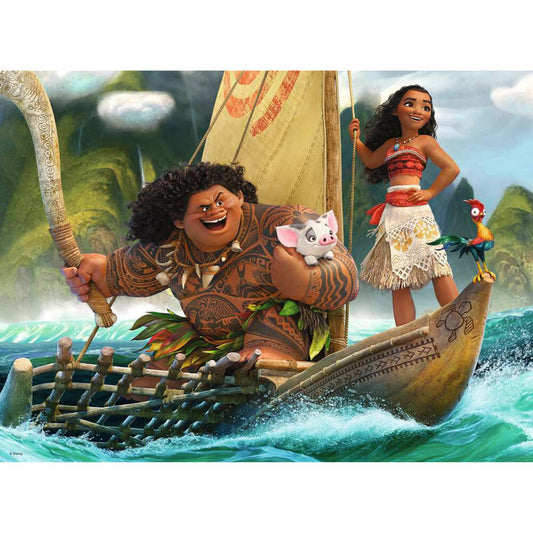 Ravensburger Disney Vaiana und Maui, Puzzle, Kinderpuzzle, 100 Teile XXL, ab 6 Jahren, 10943