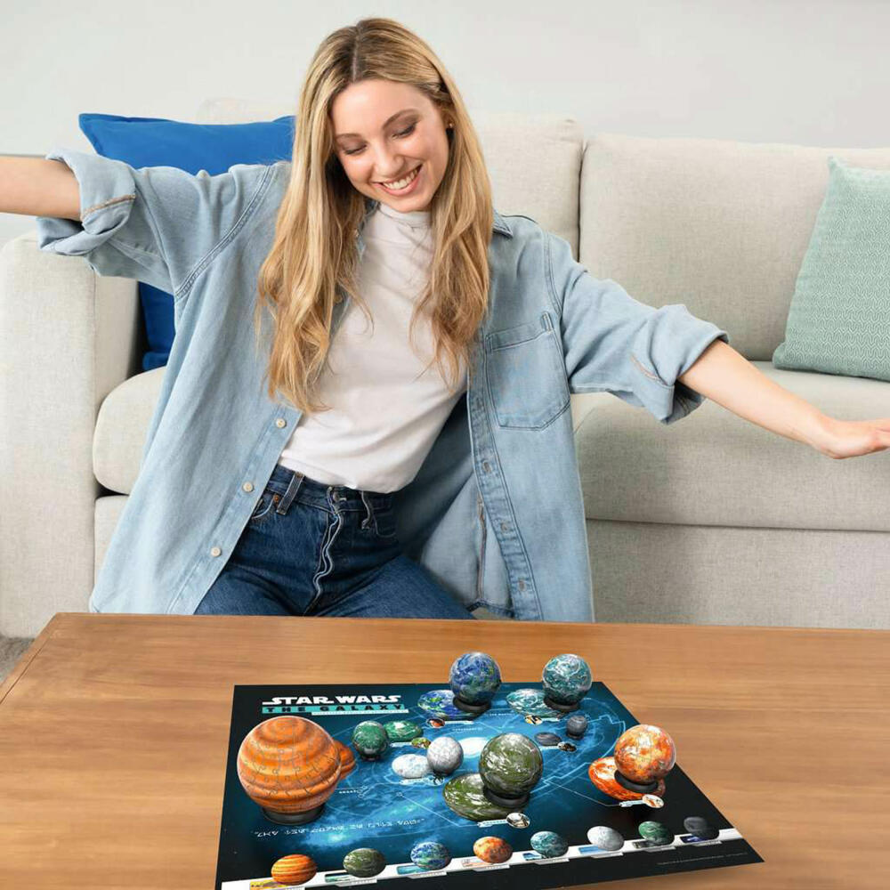 Ravensburger 3D Puzzles Puzzle-Ball Star Wars Himmelskörper, Puzzleball, 531 Teile, ab 8 Jahren, 11577