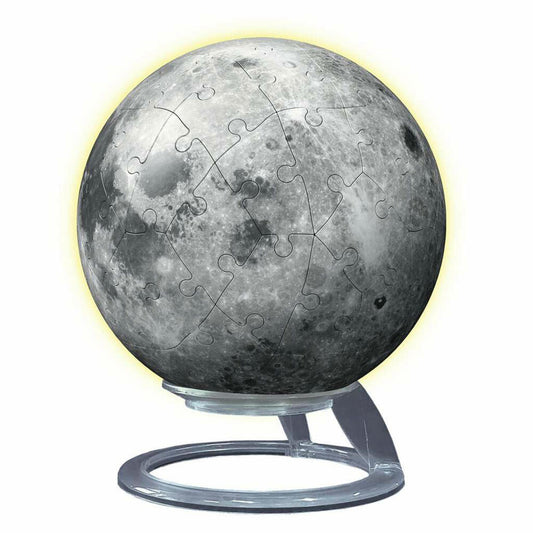 Ravensburger 3D-Puzzles Puzzle-Ball Der Mond, Glow-in-the-Dark, Puzzleball, ab 6 Jahren, 11586